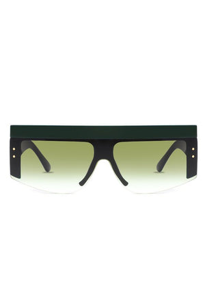 Square Half Frame Vintage Fashion Sunglasses