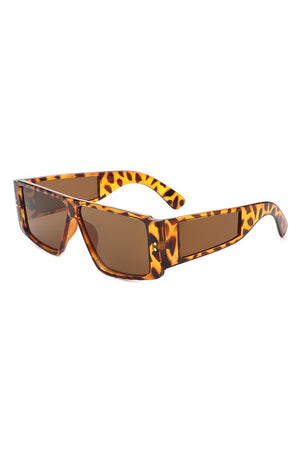 Retro Rectangle Flat Top Fashion Sunglasses