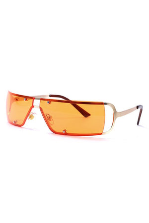 Rectangle Wraparound Square Fashion Sunglasses