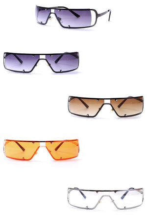 Rectangle Wraparound Square Fashion Sunglasses