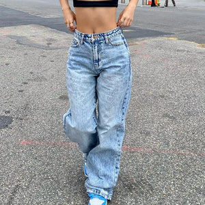 European And American Slim Fashion Jeans Woman