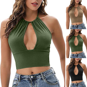 Camisole Halter Vest Women Summer Sexy Hollow Tops