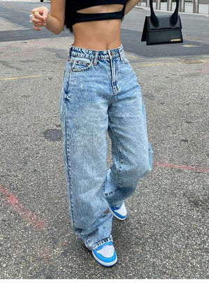 European And American Slim Fashion Jeans Woman